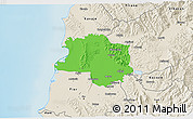 Political 3D Map of Lushnjë, shaded relief outside