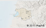 Shaded Relief 3D Map of Lushnjë, lighten