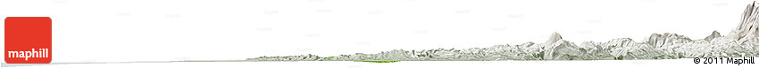 Physical Horizon Map of Lushnjë, lighten, semi-desaturated