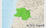 Political Map of Lushnjë, shaded relief outside