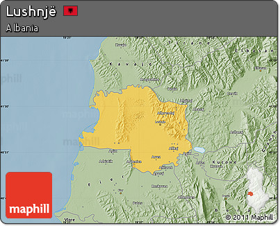 Savanna Style Map of Lushnjë