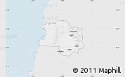 Silver Style Map of Lushnjë, single color outside