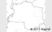 Blank Simple Map of Lushnjë, no labels