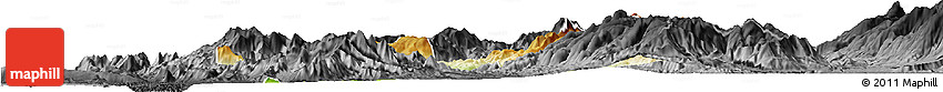 Physical Horizon Map of Mirditë, darken, desaturated