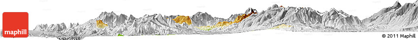 Physical Horizon Map of Mirditë, lighten, desaturated