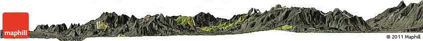 Satellite Horizon Map of Mirditë, darken, semi-desaturated