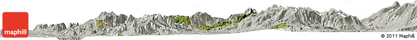 Satellite Horizon Map of Mirditë, lighten, semi-desaturated
