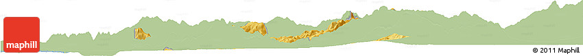 Savanna Style Horizon Map of Mirditë, single color outside