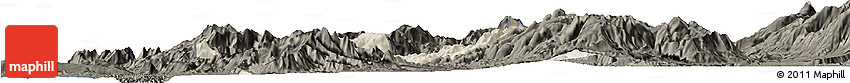Shaded Relief Horizon Map of Mirditë, darken Shaded Relief Horizon Map of Mirditë, darken