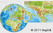 Physical Location Map of Mirditë