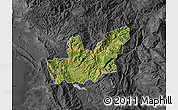 Satellite Map of Mirditë, darken, desaturated