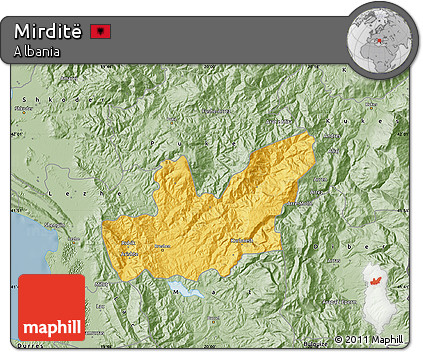 Savanna Style Map of Mirditë