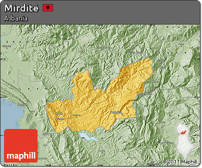 Savanna Style Map of Mirditë