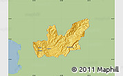 Savanna Style Map of Mirditë, single color outside