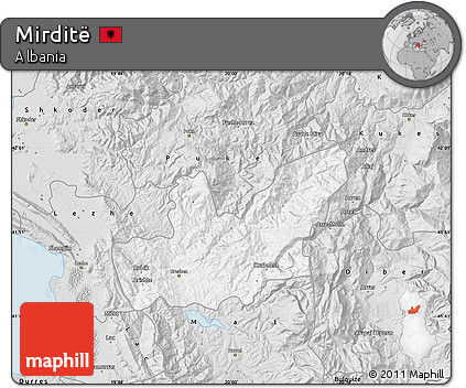 Silver Style Map of Mirditë
