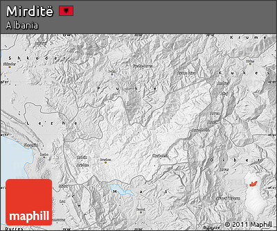 Silver Style Map of Mirditë