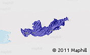 Political Panoramic Map of Mirditë, single color outside