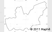 Blank Simple Map of Mirditë, cropped outside, no labels