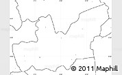 Blank Simple Map of Mirditë, no labels