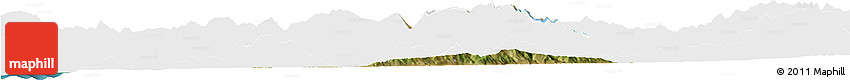 Satellite Horizon Map of Përmet, single color outside