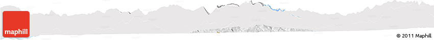 Silver Style Horizon Map of Përmet, single color outside