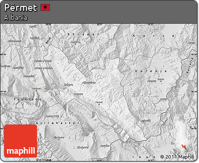 Silver Style Map of Përmet