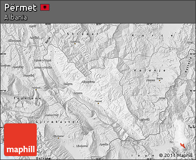 Silver Style Map of Përmet