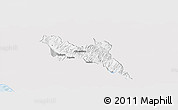 Silver Style Panoramic Map of Përmet, single color outside
