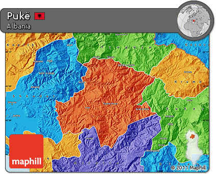 Political Map of Pukë