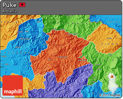 Political Map of Pukë