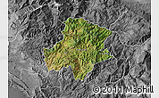 Satellite Map of Pukë, desaturated