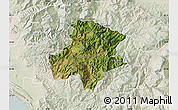 Satellite Map of Pukë, lighten