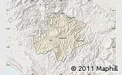 Shaded Relief Map of Pukë, lighten