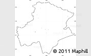 Blank Simple Map of Pukë, cropped outside, no labels