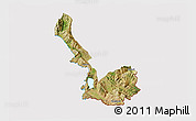 Satellite 3D Map of Sarandë, cropped outside