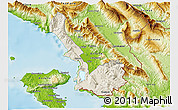 Shaded Relief 3D Map of Sarandë, physical outside