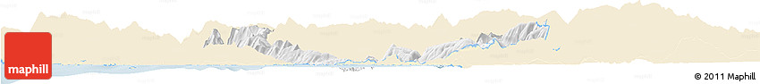 Classic Style Horizon Map of Sarandë, single color outside
