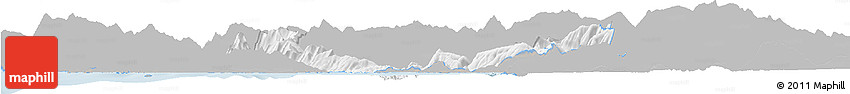 Gray Horizon Map of Sarandë, single color outside