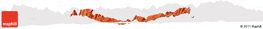Political Horizon Map of Sarandë, cropped outside
