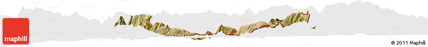 Satellite Horizon Map of Sarandë, cropped outside