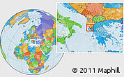 Political Location Map of Sarandë