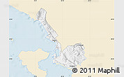 Classic Style Map of Sarandë, single color outside