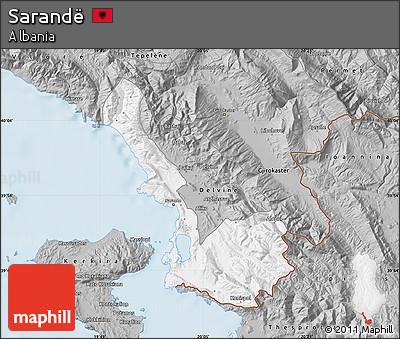 Gray Map of Sarandë