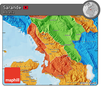 Political Map of Sarandë