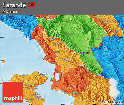 Political Map of Sarandë