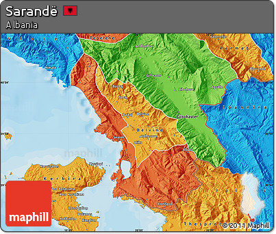 Political Map of Sarandë