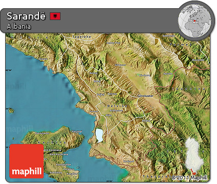 Satellite Map of Sarandë