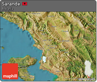 Satellite Map of Sarandë