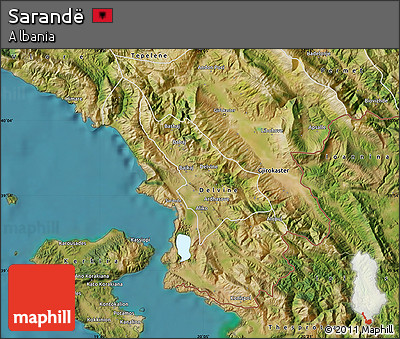 Satellite Map of Sarandë
