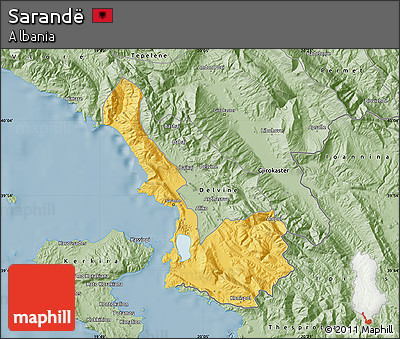 Savanna Style Map of Sarandë
